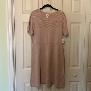 Taupe sweater dress